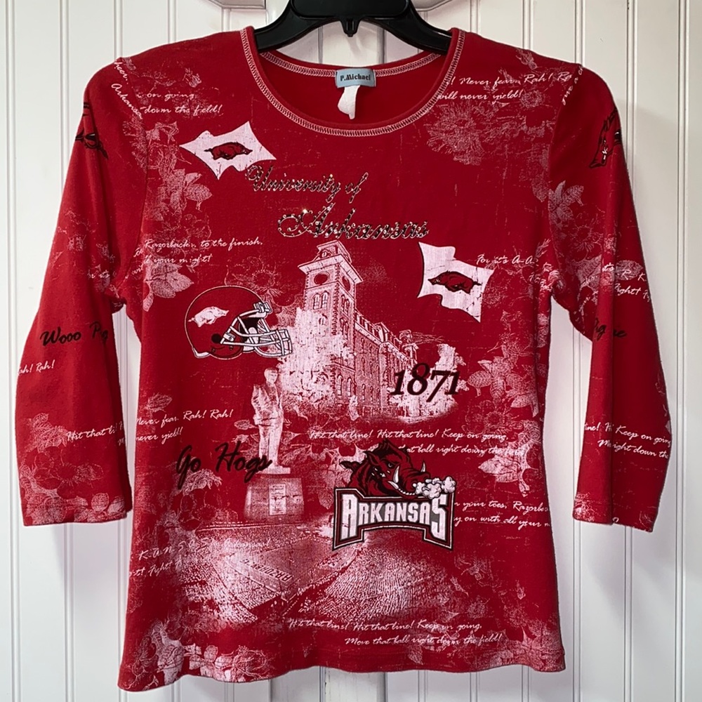 Arkansas Razorbacks Fight Song Shirt M - Picture 2 of 7